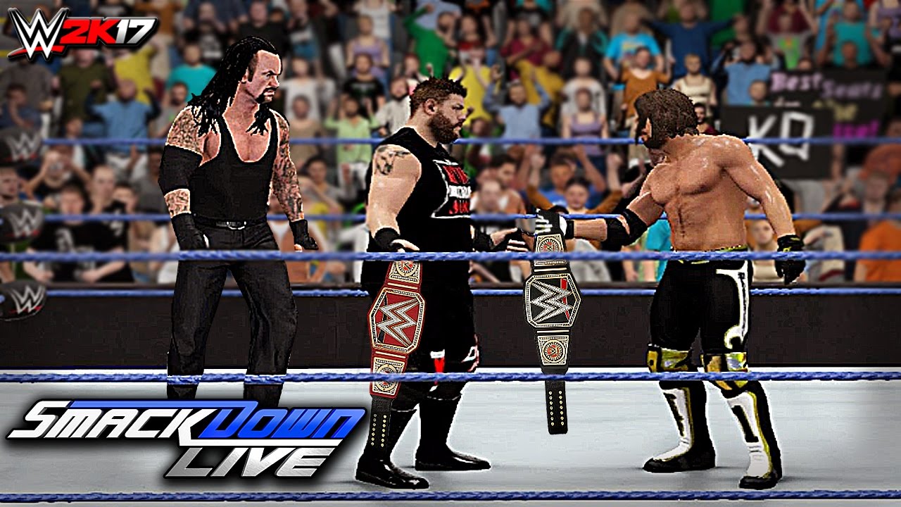 WWE 2K17 Custom Story - Kevin Owens Invades SMACKDOWN LIVE ft. John Cena, Styles, Taker (PS4 & XB1)