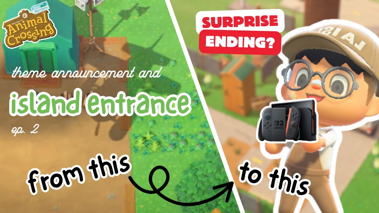 island entrance and SUPRIRSE ENDING (ep. 2) // ACNH // Animal Crossing New Horizons