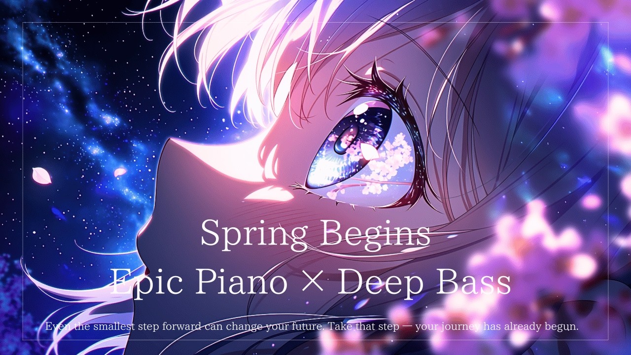【重低音BGM】桜が目覚めるとき｜Epic Anime Piano × Deep Bass