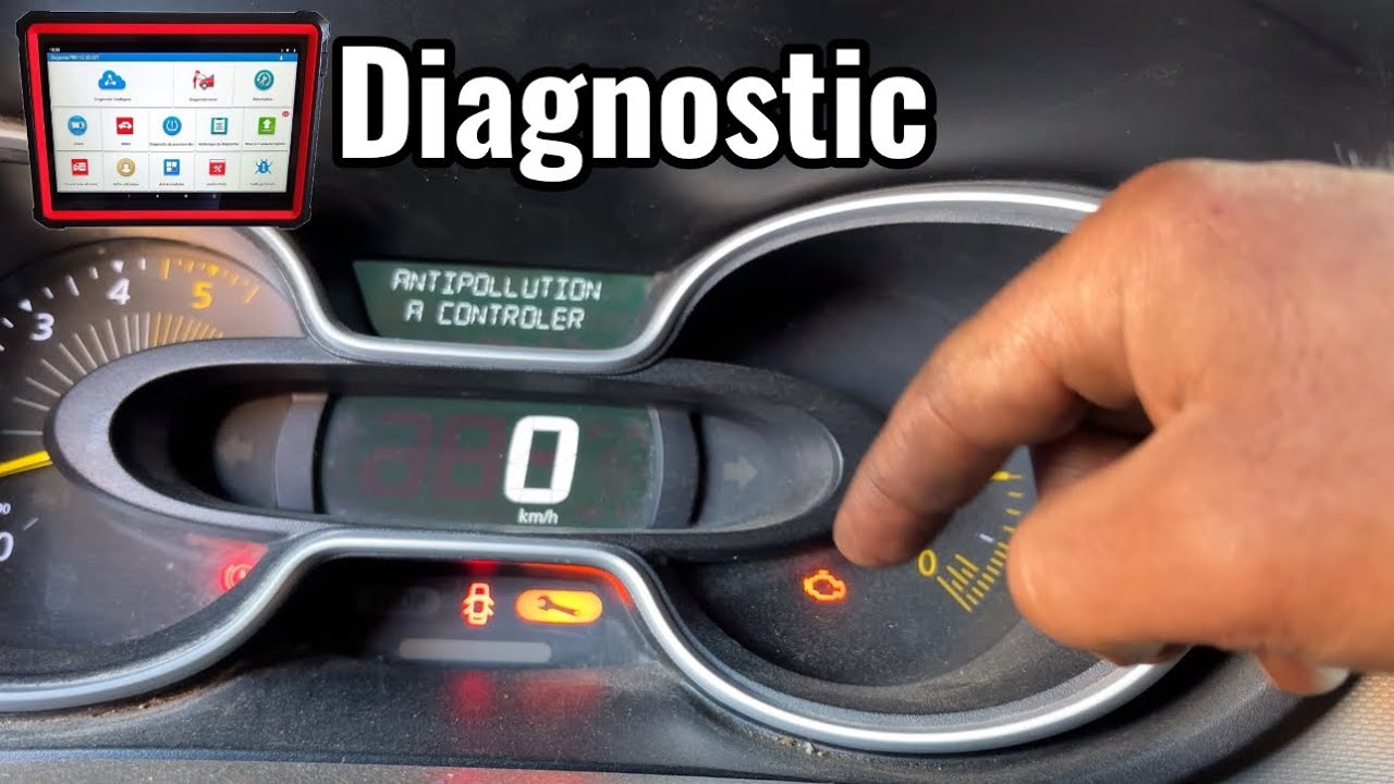 Problème (Antipollution à contrôler) diagnostic et effacement mémoire