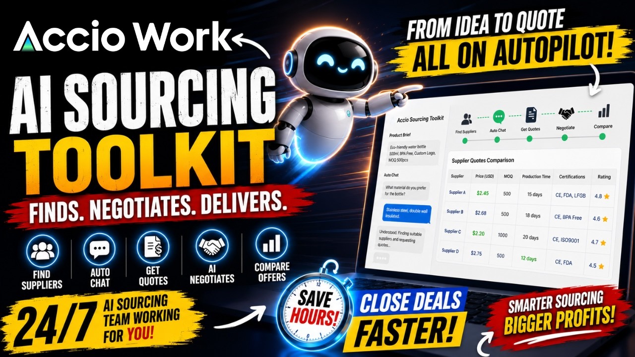 AI That Finds Suppliers, Gets Quotes & Negotiates for You | Accio Sourcing Toolkit