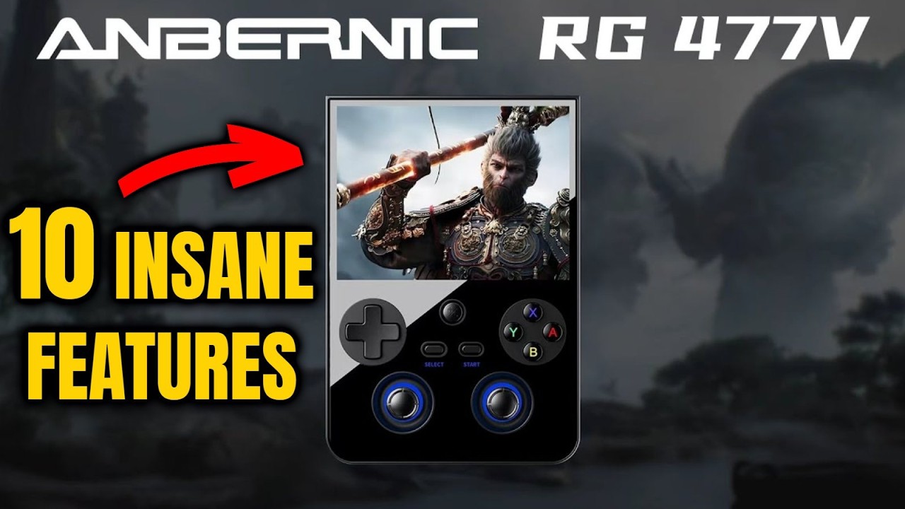 ANBERNIC RG 477V First Look: 10 Crazy Features (New Flagship Vertical Android Handheld Console)