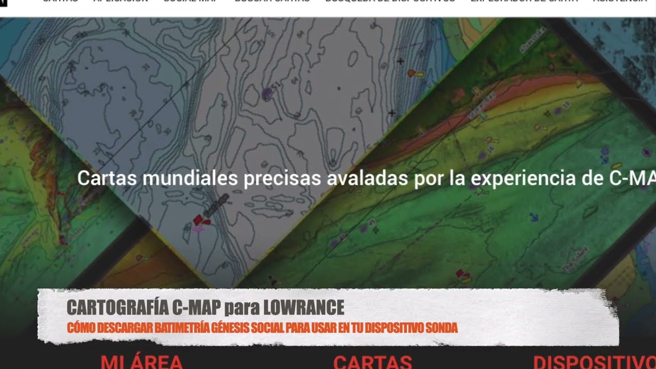Cartografía C-MAP para LOWRANCE Genesis Social Map