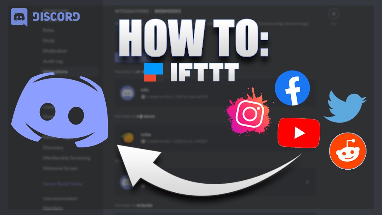 Social Media's to Discord Automation | Twitter, Instagram, Reddit, Youtube, + Facebook | IFTTT