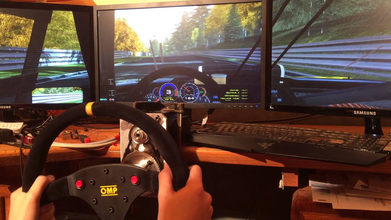 Rfactor 2 Toyota Celica GTO on nordscheife with Diy steering wheel 30N.m