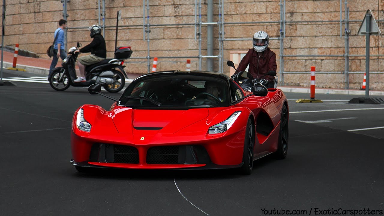 2x Ferrari LaFerrari in Monaco - Revs | Accelerations | Start Up