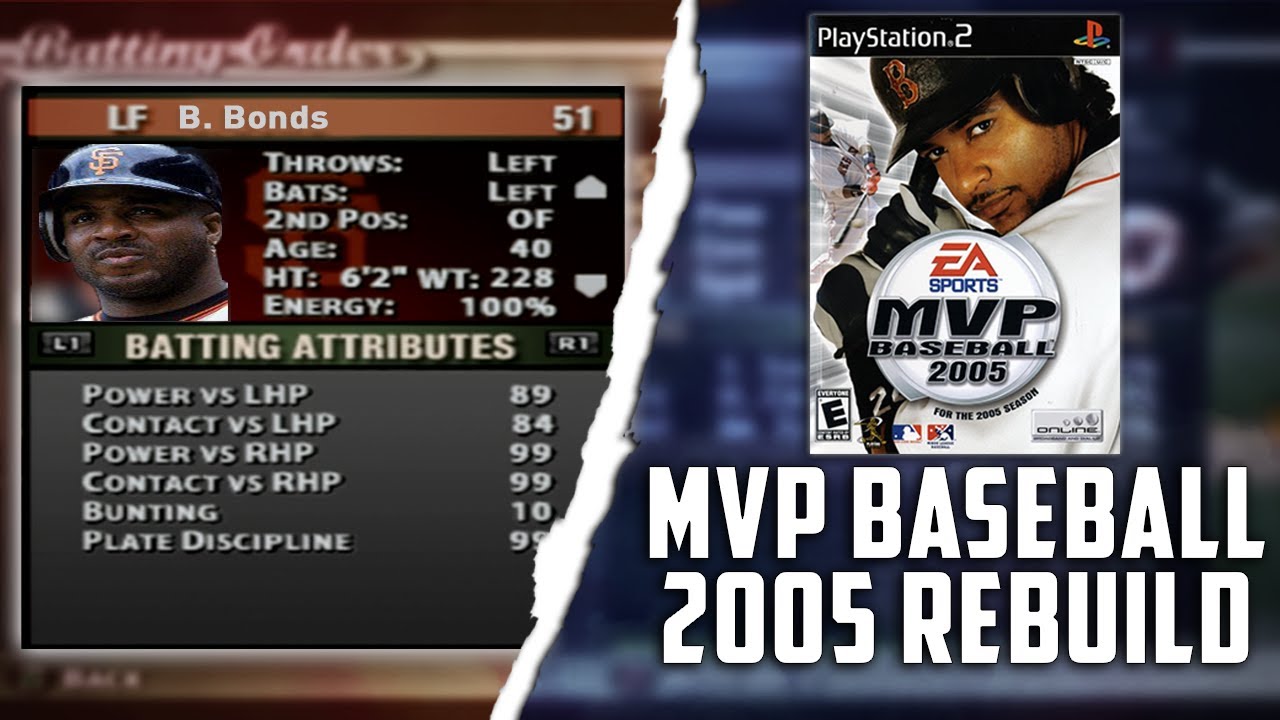 BARRY BONDS REBUILD ON MVP BASEBALL 2005!!