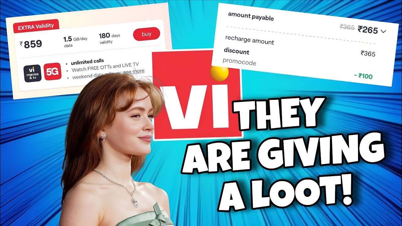 Vi Recharge Loot Offer🔥: 6 MONTHS RECHARGE FOR JUST ₹859