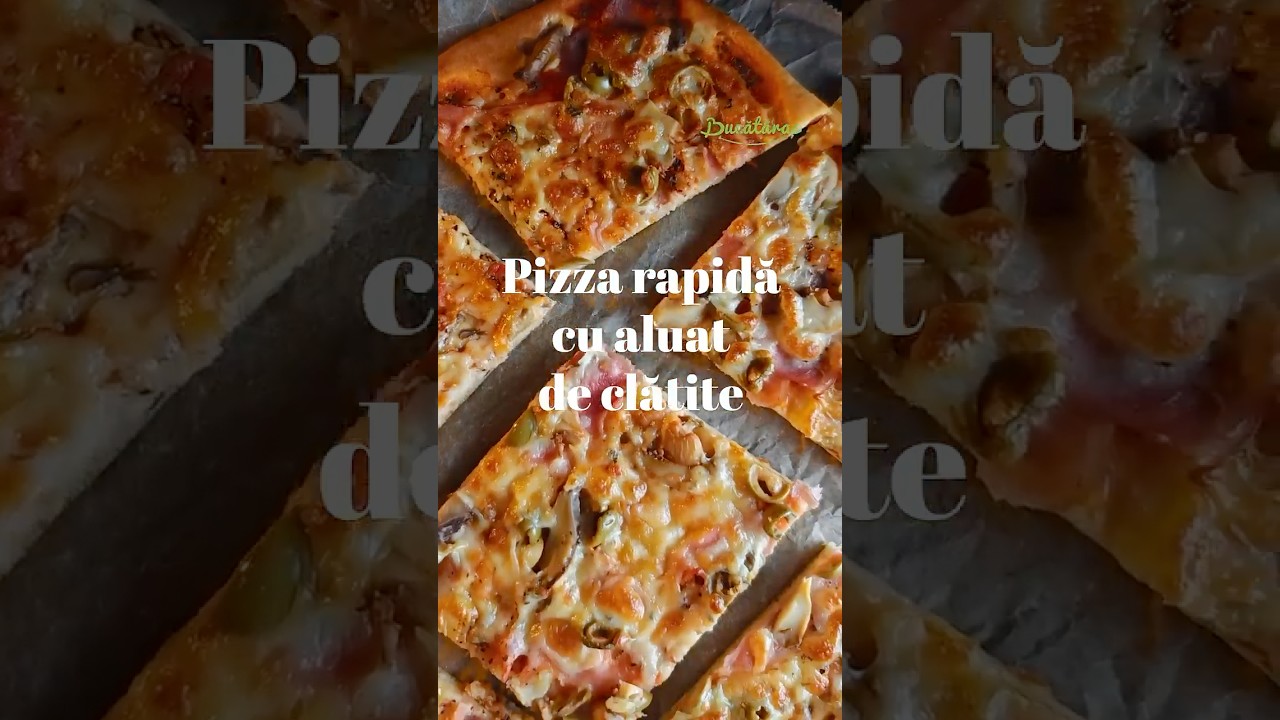 Reteta inedita de PIZZA rapida cu blat de clatite