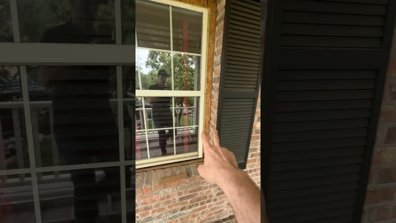 Here&rsquo;s why I like to trim windows/doors on brick homes. Brick molding FTW! #windows #construction