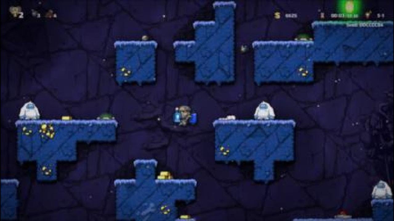 Spelunky 2 speedruning in 3:45.800