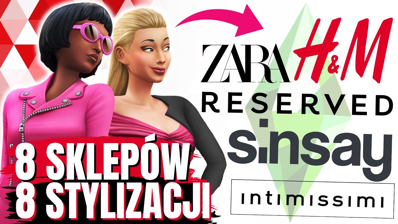 ODTWARZAM w SIMS 4 stylizacje ze znanych SKLEPÓW 👗