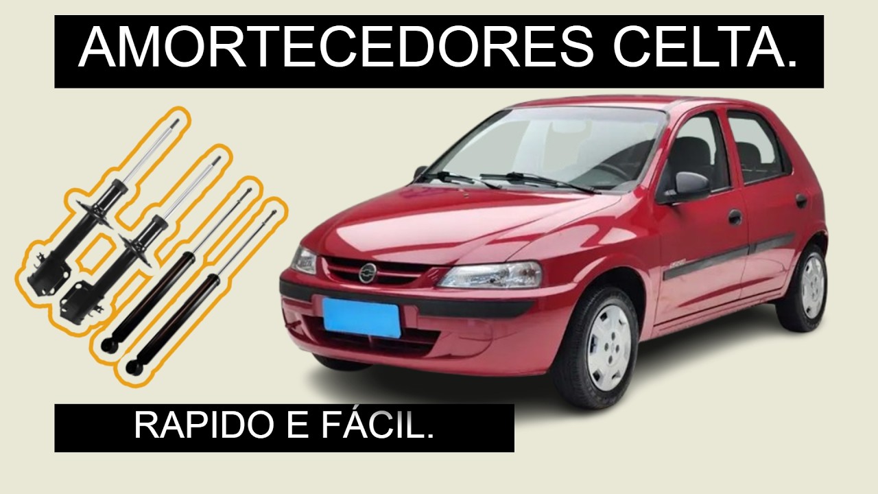 Como trocar os AMORTECEDORES do CELTA.