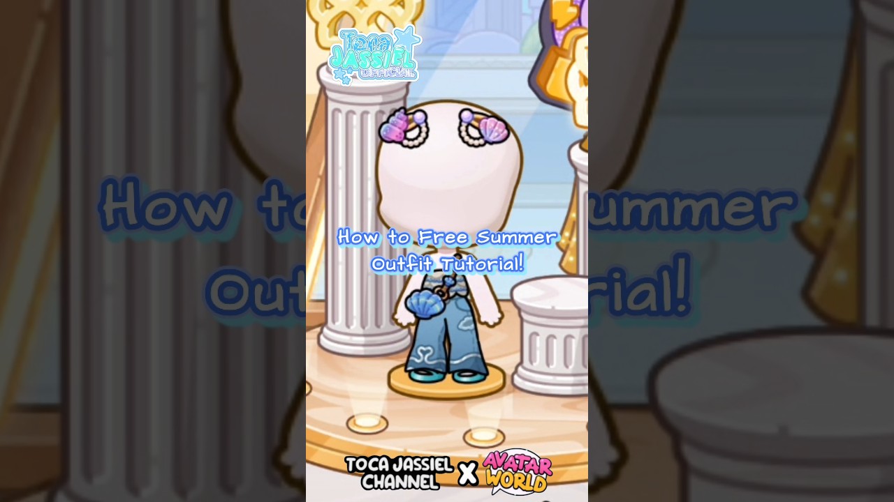 How to get Summer Outfit Tutorial! 🩵🌊 | Avatar World #shorts #tocajassielchannel #avatarworld