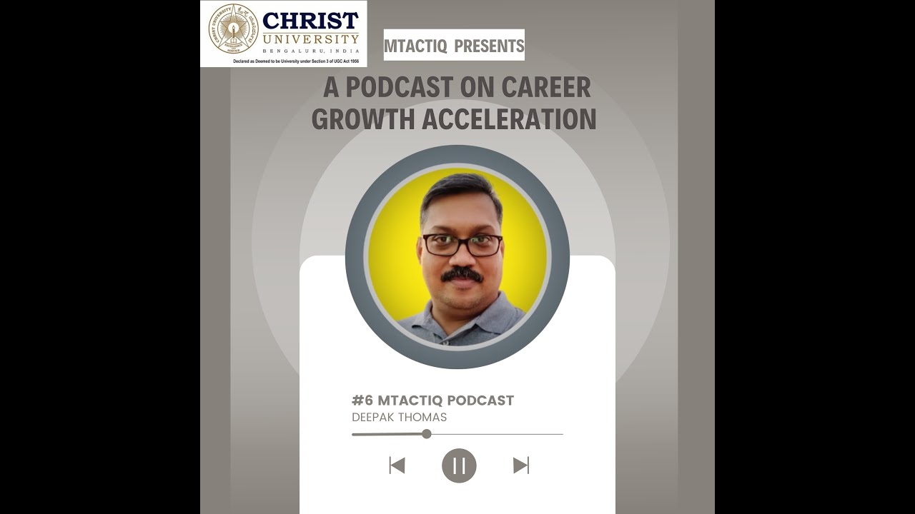 Career Growth | With Mr. Deepak Thomas (Founder of SVAYO)