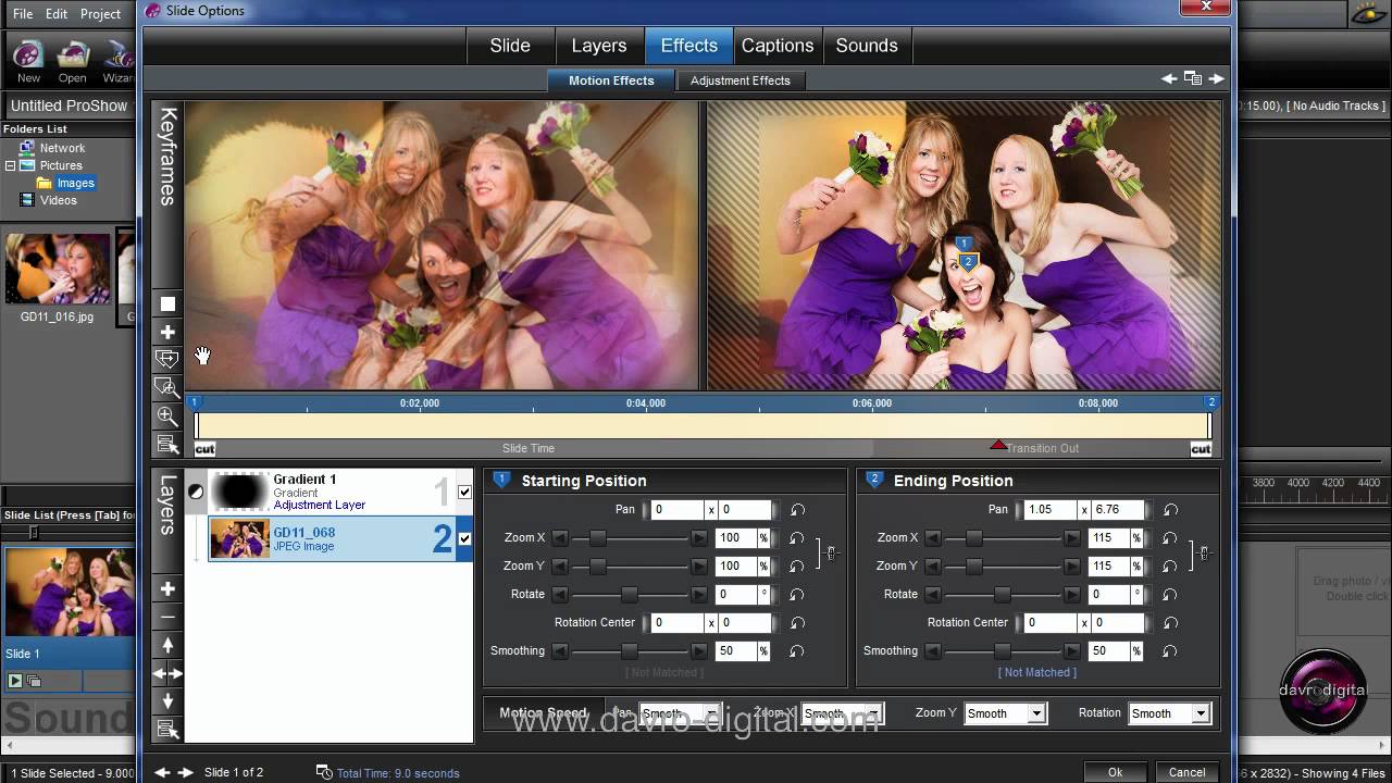 Adjustment Layers in ProShow Producer