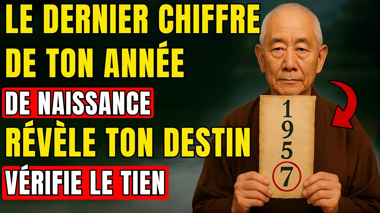 Ce que signifie le DERNIER CHIFFRE de ton année de naissance, tu vas être CHOQUÉ. Sagesse Bouddhiste
