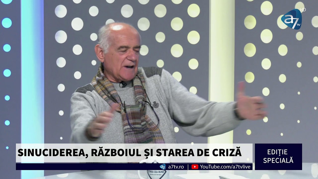 SINUCIDERILE, RĂZBOIUL ȘI STAREA DE CRIZĂ - Prof. Univ. Dr. Tudorel Butoi || Ediție specială
