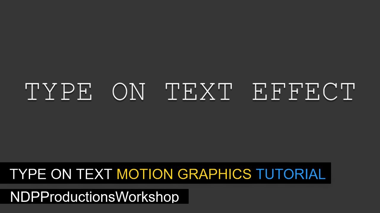 Create a TYPE ON TEXT effect | Hitfilm Express Tutorial