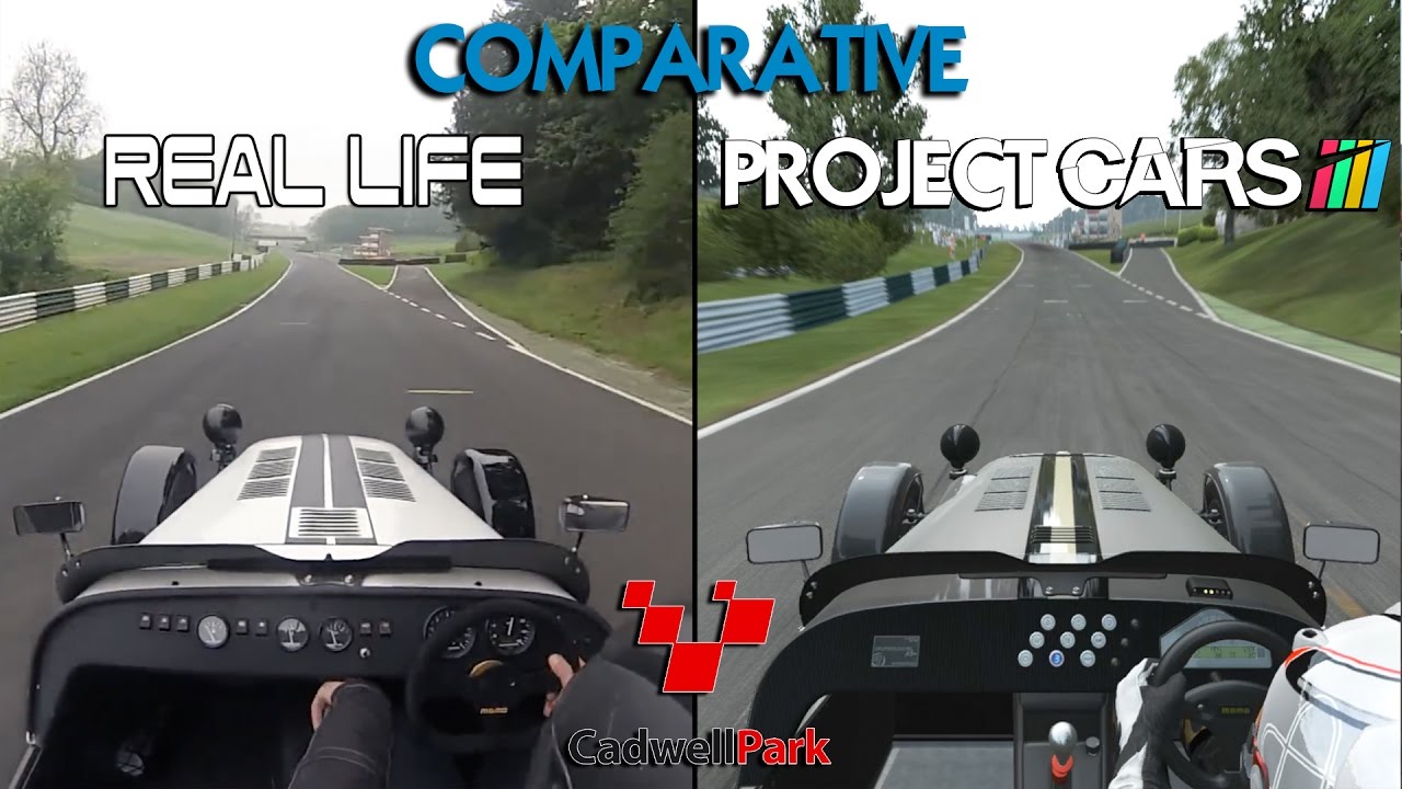 Project CARS Vs Real Life - Caterham @ Cadwell Park