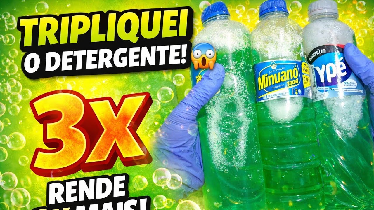 💥 Como TRIPLICAR o Detergente e Fazer Render MUITO Mais! 