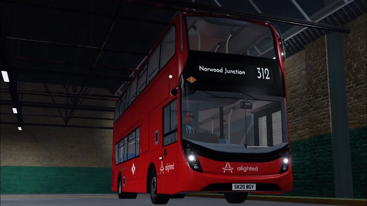 SK SHIFT | Bus Route 312 (Double Decker) | Enviro 400 Hybrid MMC - Alighted | Croydon Redefined