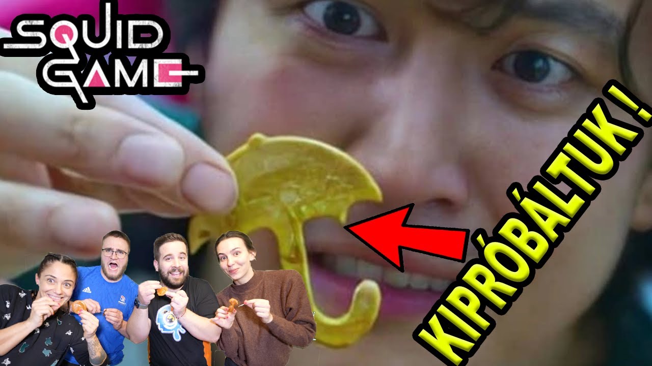 SQUID GAME SÜTIT CSINÁLTUNK ! | Kinek sikerült ? Nyerd meg az életed w/ Kinga, Marcsi, Levi és Én