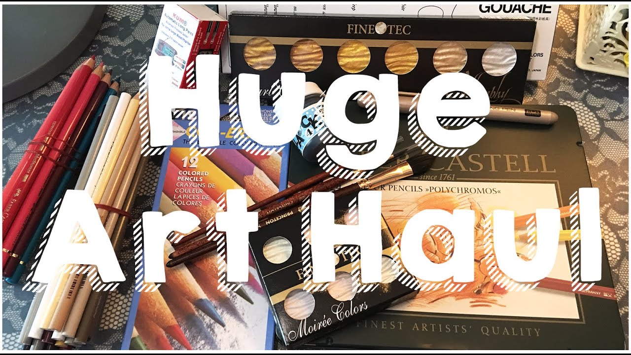 Huge Art Haul! Polychromos, Finetec Watercolor and more!