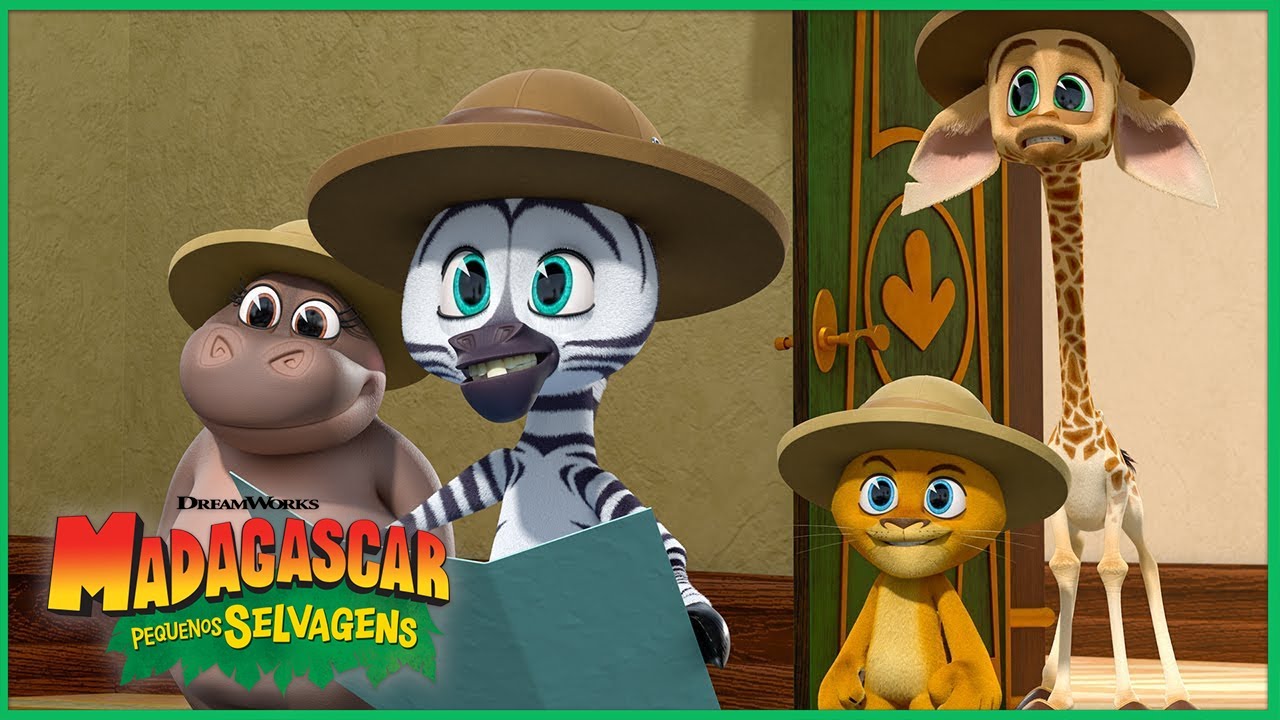 Jornada ao Parquinho Secreto 🗺️ 🛝 | DreamWorks Madagascar em Português