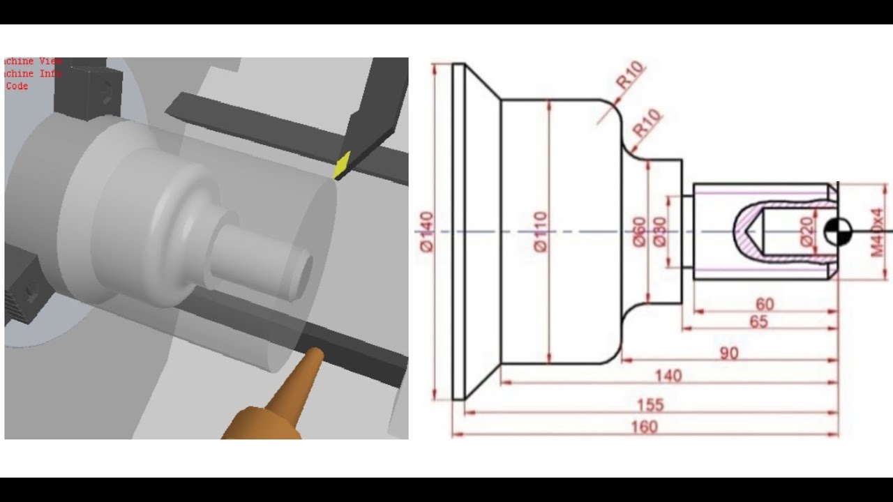 SSCNC 3) ALT PROGRAM İLE TORNA PARÇA İŞLEMESİ İŞLEME  /  (ANATOL TP 32 802DSL)