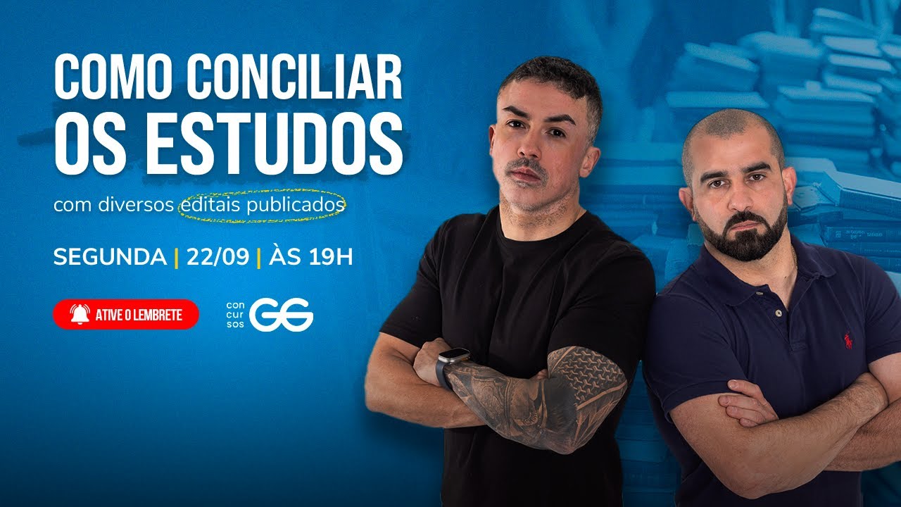 Como conciliar os estudos com diversos editais publicados