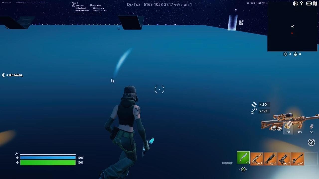 Je test des map Fortnite qui a 0 joueur 5 ( Un Combat Dans Espace ! )