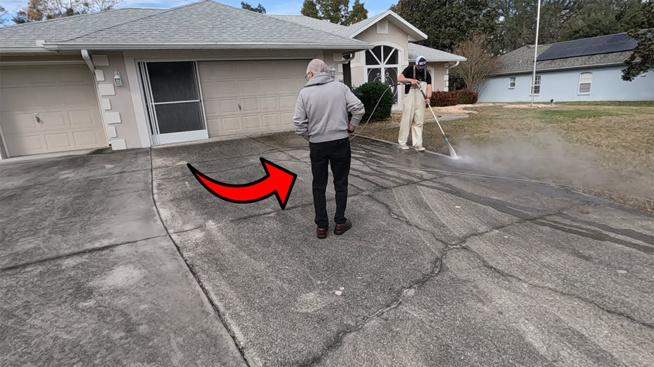 MOVING MY PRESSURE WASHING BUSINESS TO FLORIDA...... (OLD GUY WALKS ON MY FIRST JOB)