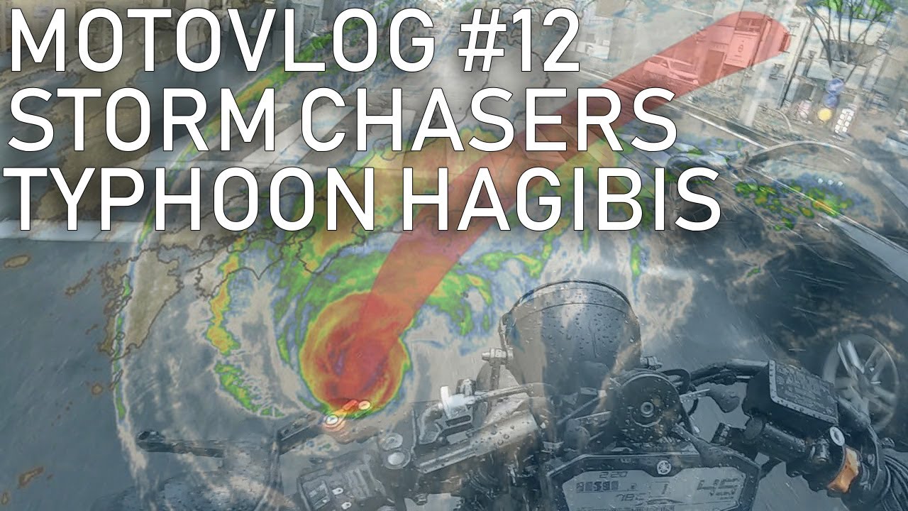 RIDING MY MOTORCYCLE IN THE JAPANESE TYPHOON HAGIBIS  - Yamaha MT-07 Motovlog