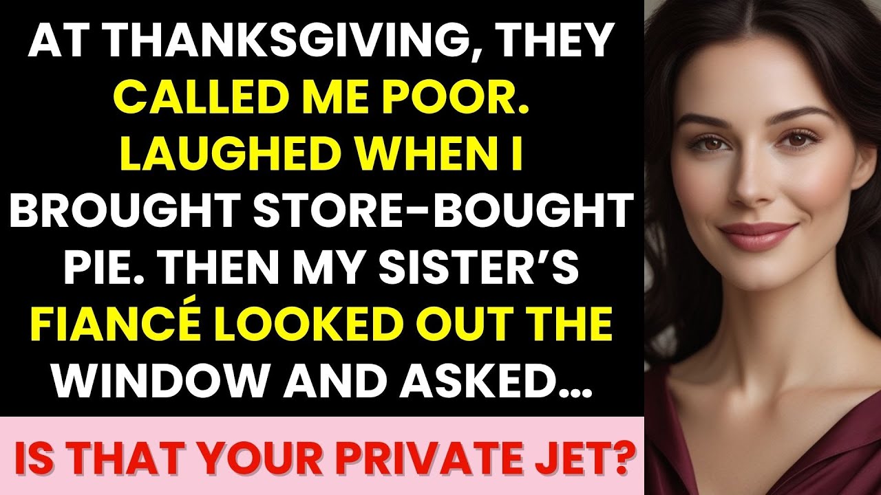 At Thanksgiving, They Called Me Poor—Then My Sister's Fiancé Asked "Is That Your Private Jet?"