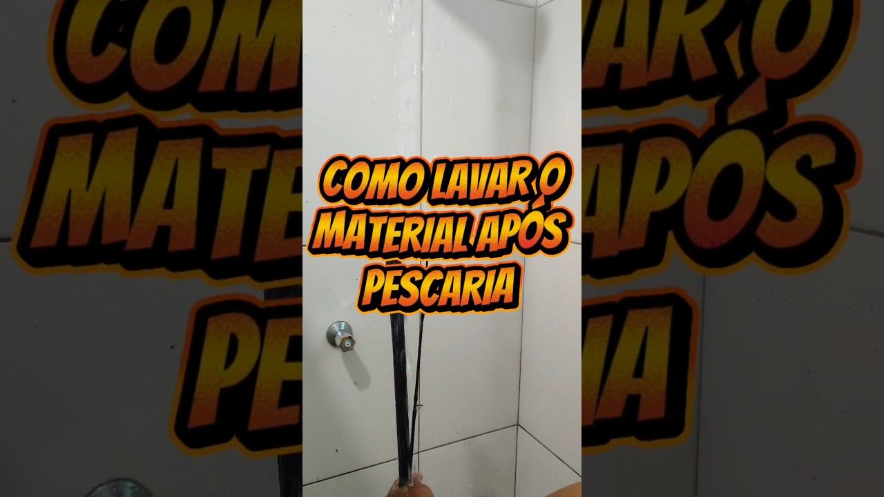 COMO LIMPAR MATERIAL APÓS PESCARIAS 