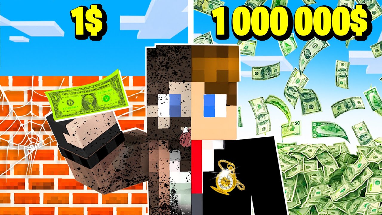 MINECRAFT, ale OD BIEDNEGO DO MILIONERA! 💲