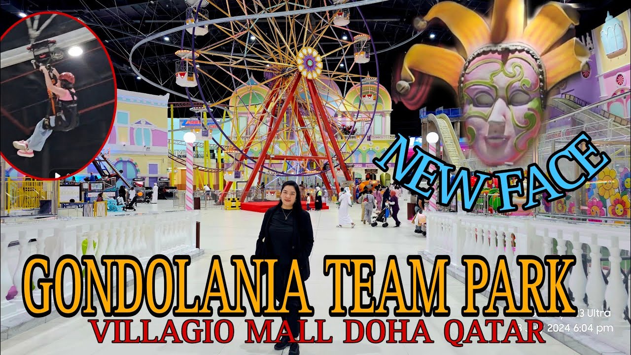 Beautified Gondolania Team Park || Villagio Doha Qatar