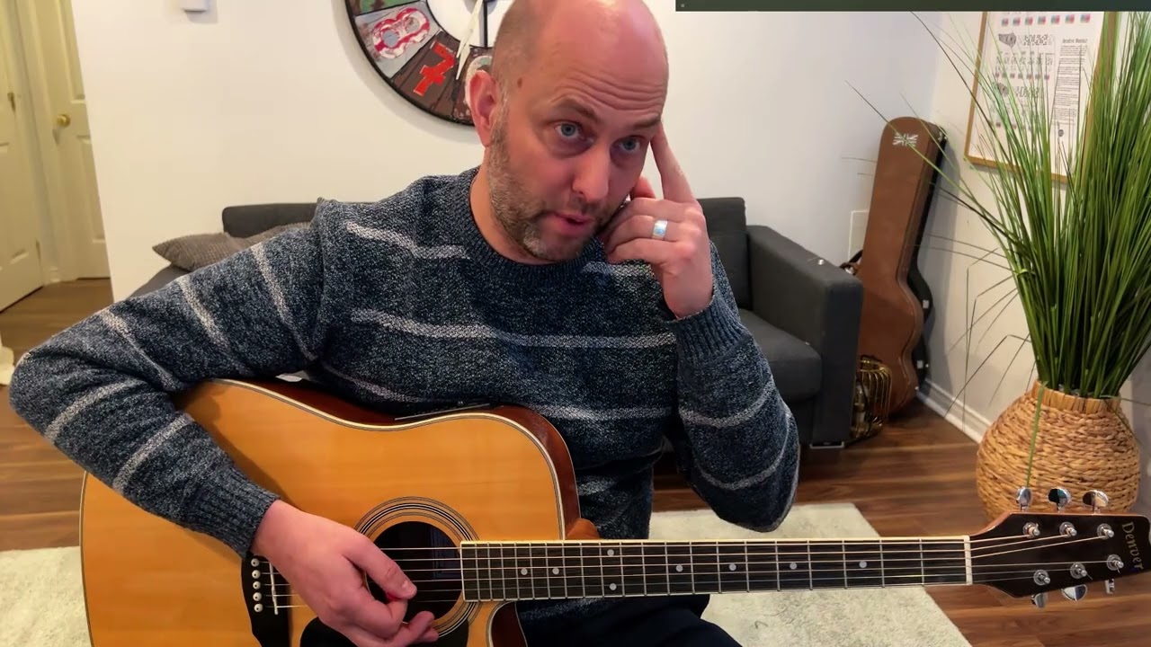 Version rythmique à la guitare acoustique de back in black - ACDC #coursdeguitaredébutant