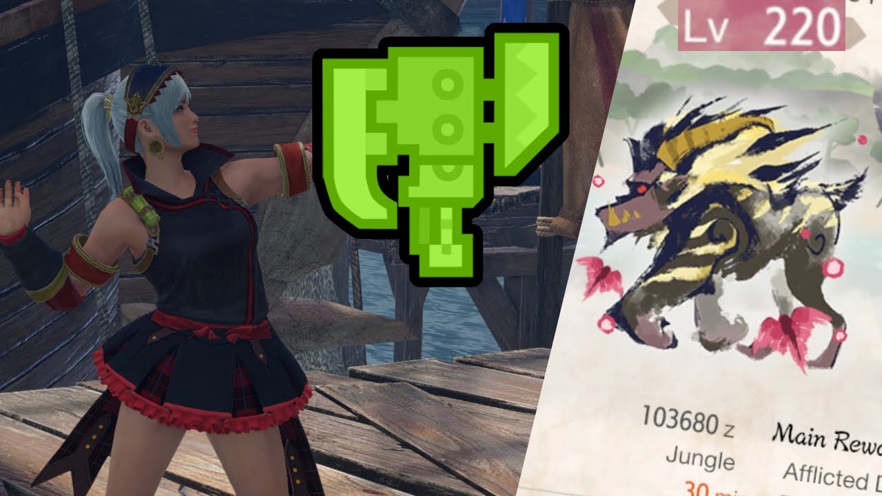 Switchaxe Against A LVL220 Furious Rajang In Monster Hunter