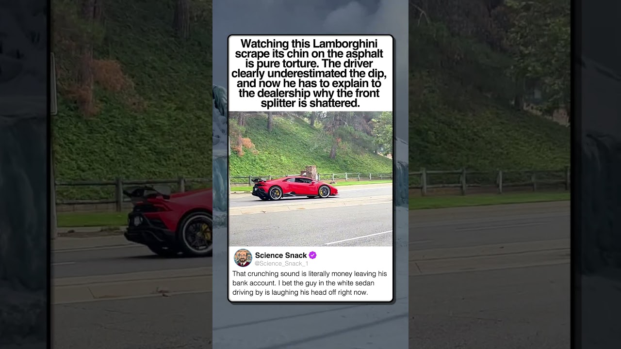 LAMBORGHINI SCRAPE FAIL