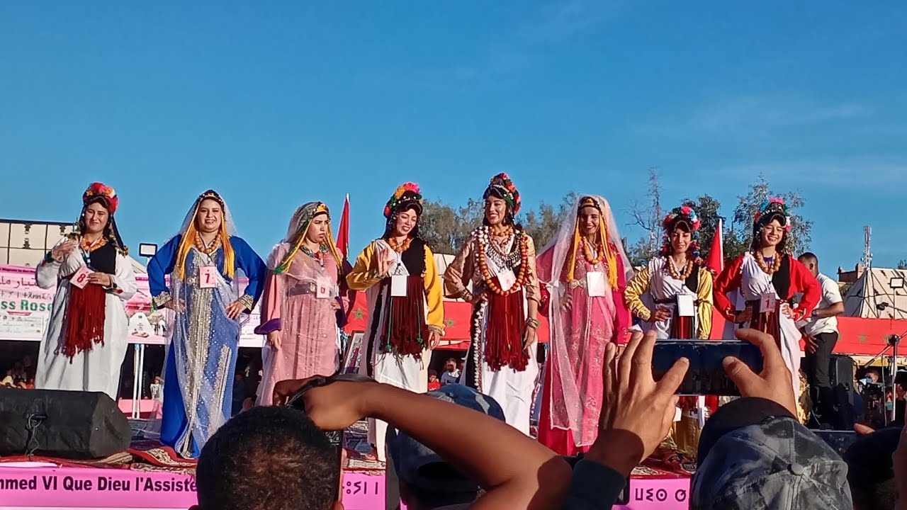 المترشحات للفوز بلقب ملكة جمال الورود قلعة مكونة 2025 رقم 4 فاطمة الزهراء نالت اللقب 🌹🌹