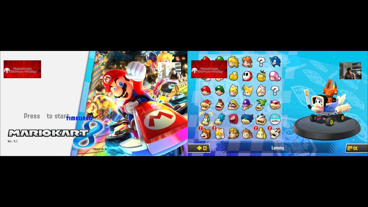 Mario kart 8 Timelined v2.0 Flain Mixel Boo Cup 200cc & Spiny Shell Cup 200cc Nintendo Wii U Cemu