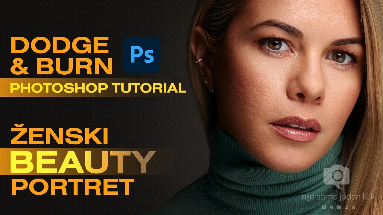 4. Dodge & Burn obrada ženskog beauty portreta | photoshop tutorial 1. deo