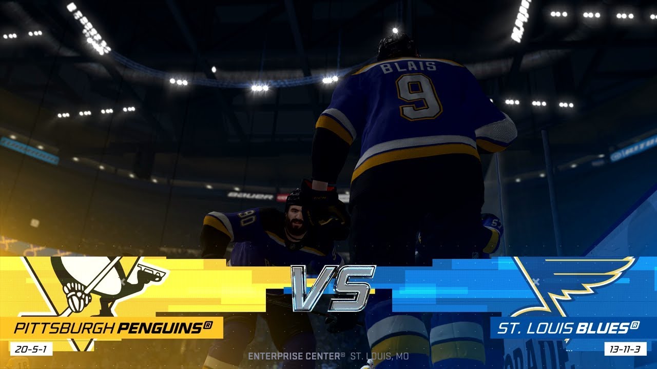 NHL 20 (PS4) - 2019-20 - Game 27 @ Blues