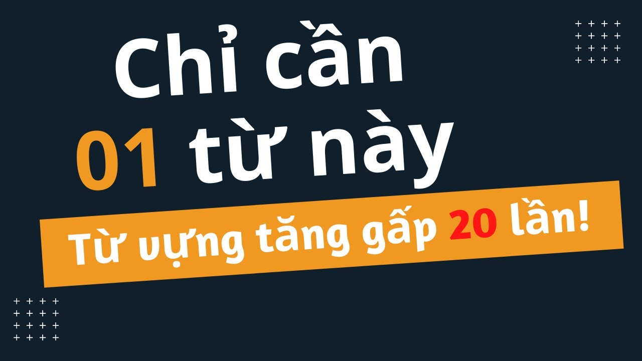 Bài học từ vựng Tiếng Anh dễ nhất! Học không cần mất nhiều công sức!