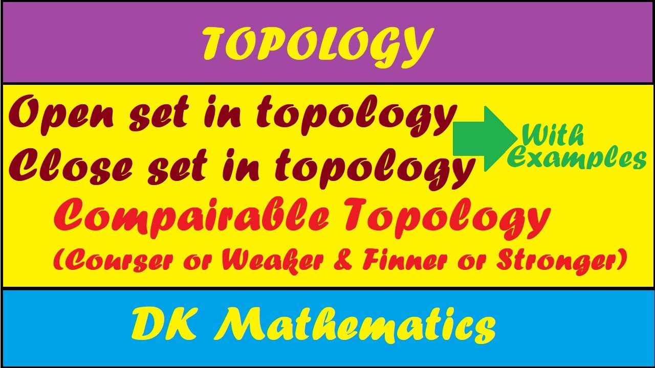 Open set in topology - Close set in topology - Urdu - Hindi