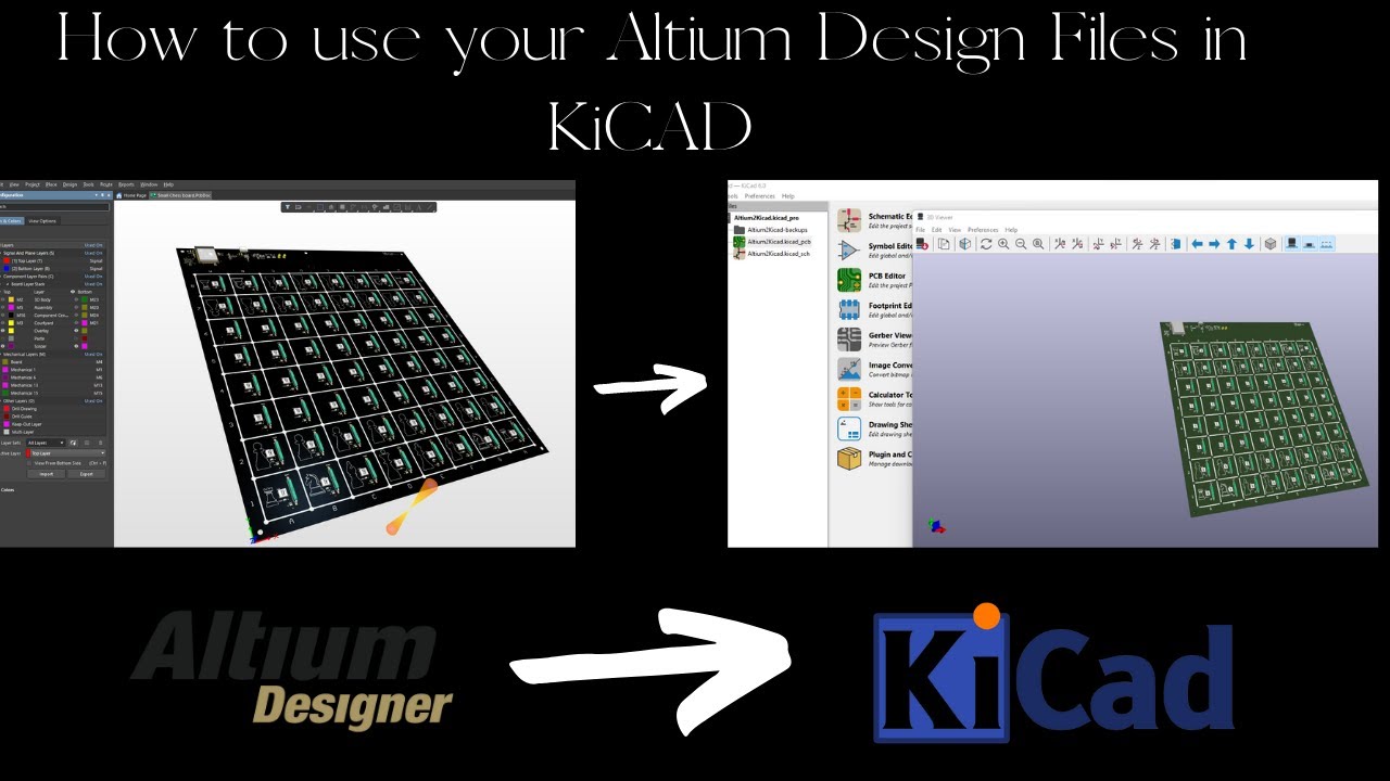 KiCad V6 Tutorial - How to import Altium Designer projects into KiCad