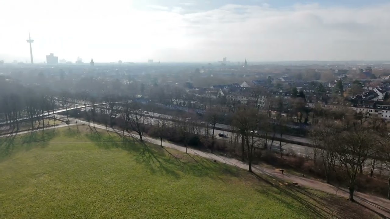 Mit der Drohne im Blücherpark
