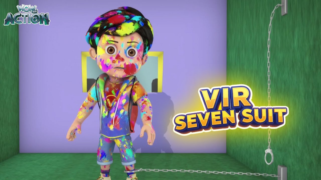 Vir The Robot Boy | Vir Pr Dale Bohot Sare Rang | Vir Seven Suit Compilation | Wow Action